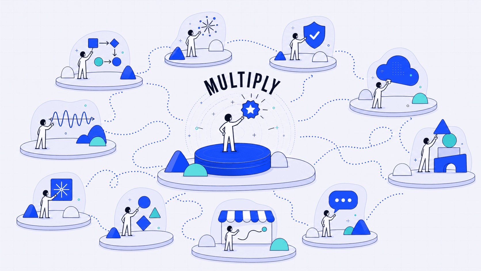 AI-native careers and pathways overview illustration