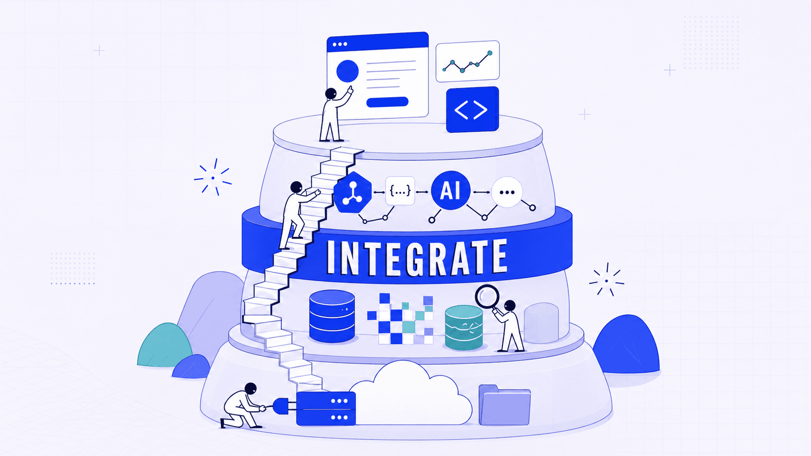 AI Full-Stack Engineer career path illustration